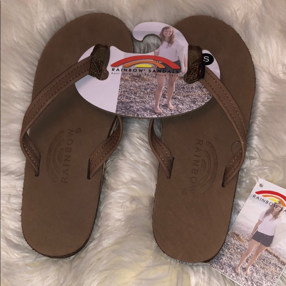 NWT Rainbow sandals women’s small